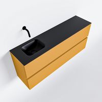 Toiletmeubel Mondiaz Ada | 120 cm | Meubelkleur Ocher | Lex wastafel Urban Links | Zonder kraangat