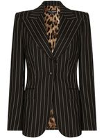 Dolce & Gabbana blazer Turlington à simple boutonnage - Noir - thumbnail