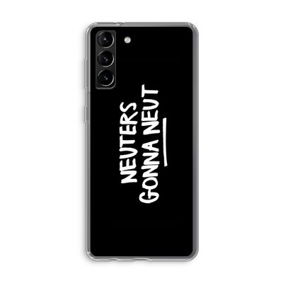 Neuters (zwart): Samsung Galaxy S21 Plus Transparant Hoesje