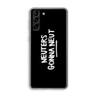 Neuters (zwart): Samsung Galaxy S21 Plus Transparant Hoesje