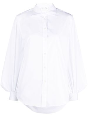 P.A.R.O.S.H. chemise en coton à manches bouffantes - Blanc