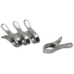 Gerimport Zeilklemmen - 4x stuks - 11 x 4 cm - lijmklemmen - marktklem - metaal