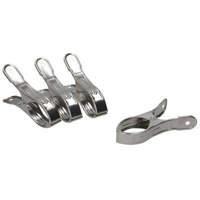 Gerimport Zeilklemmen - 4x stuks - 11 x 4 cm - lijmklemmen - marktklem - metaal