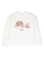 Palm Angels Kids sweat à logo imprimé - Blanc