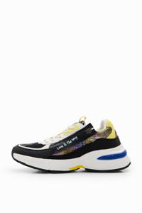 Runner sneakers met patch en rits - MATERIAL FINISHES - 38