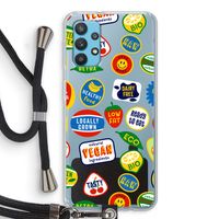 Fruitsticker: Samsung Galaxy A32 4G Transparant Hoesje met koord