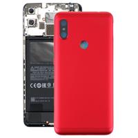Batterij achtercover met Zijkleutels voor Xiaomi Redmi Note 6 Pro (rood)