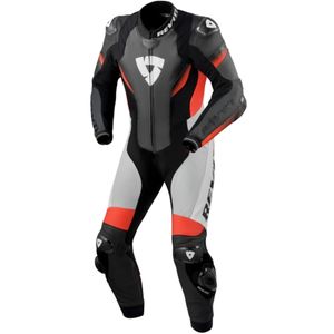 REV'IT! Control 1-piece suit, 1-delig motorpak, Zwart Fluorood