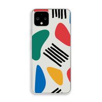 Illustratieve pop 1: Pixel 4 Transparant Hoesje