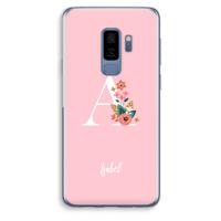 Pink Bouquet: Samsung Galaxy S9 Plus Transparant Hoesje - thumbnail