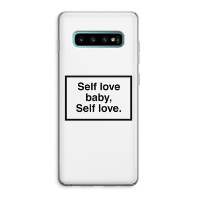 Self love: Samsung Galaxy S10 Plus Transparant Hoesje