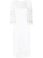 Jenny Packham robe Ebba à ornements en cristal - Blanc