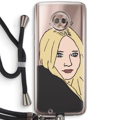 Ashley: Motorola Moto G6 Transparant Hoesje met koord