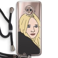Ashley: Motorola Moto G6 Transparant Hoesje met koord