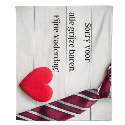 Fleecedeken Vaderdag - Grijze Haren 2 - Pillow Buddies