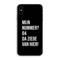Da ziede van hier - Zwart: iPhone XS Max Biologisch afbreekbaar hoesje