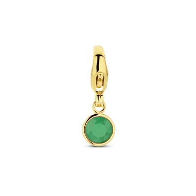 14K Geelgouden Slotbedel Mei Geboortesteen 15x5mm