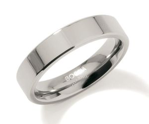 Boccia 0121-01 Ring Titanium zilverkleurig 4,5 mm Maat 66