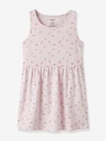 Mouwloze jersey jurk voor meisjes met print NAME IT lichtroze.