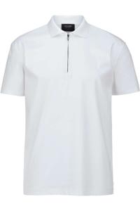 OLYMP SIGNATURE Casual Tailored Fit Polo shirt Korte mouw wit
