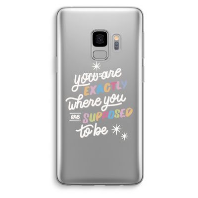 Right Place: Samsung Galaxy S9 Transparant Hoesje