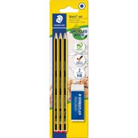 Potlood Staedtler Noris HB blister à 3 stuks met gum