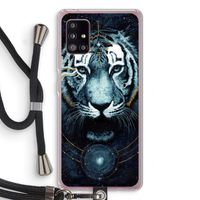 Darkness Tiger: Samsung Galaxy A51 5G Transparant Hoesje met koord Darkness Tiger: Samsung Galaxy A51 5G Transparant Hoesje met koord
