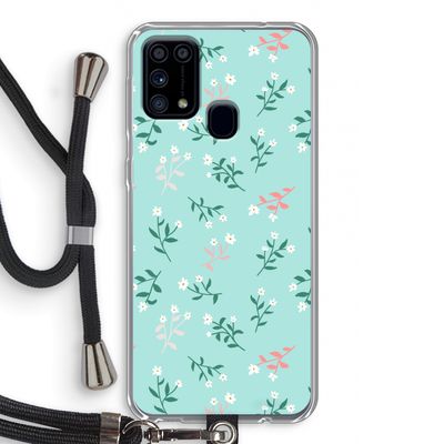 Small white flowers: Samsung Galaxy M31 Transparant Hoesje met koord