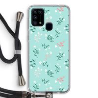 Small white flowers: Samsung Galaxy M31 Transparant Hoesje met koord