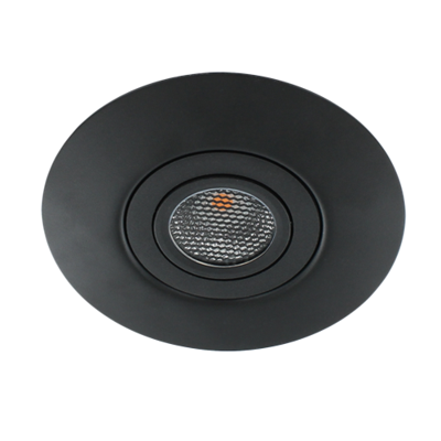 LED spot XXL kantelbaar 5Watt rond ZWART IP65 dimbaar