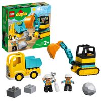 LEGO DUPLO truck en graafmachine met rupsbanden 10931