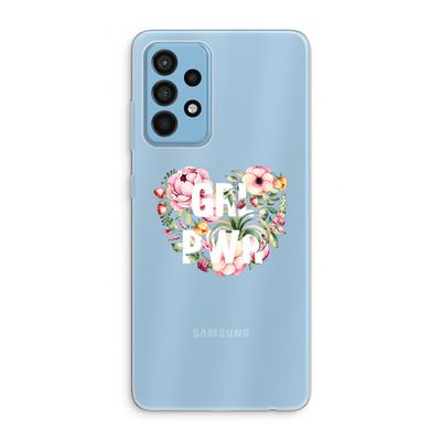 GRL PWR Flower: Samsung Galaxy A52 Transparant Hoesje