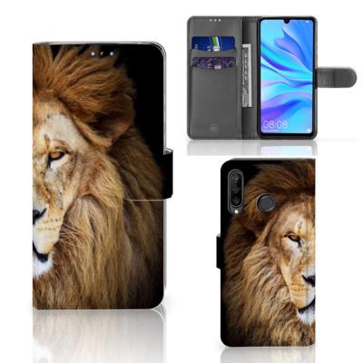 Huawei P30 Lite (2020) | Telefoonhoesje | Met pasjeshouder | Leeuw