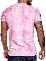 Heren T-shirt print - Yachting - 3053 - Roze - Rood - thumbnail