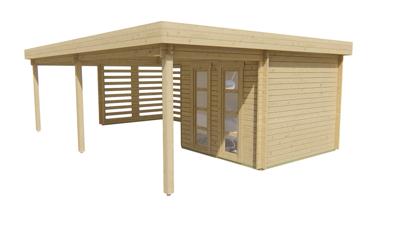 Blokhut - Tuinhuis Oletha | 40 mm | vuren Red Class Wood geïmpregneerd