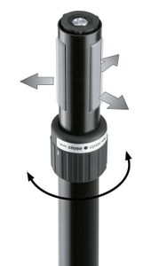 König & Meyer 21467 Ring Lock Vloer Aluminium Zwart