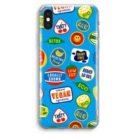 Fruitsticker: iPhone XS Max Transparant Hoesje