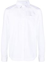 Trussardi chemise à poche poitrine plaquée - Blanc