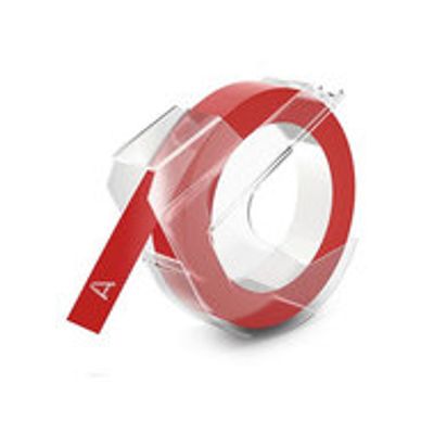Huismerk DYMO Embossing S0898150 Labeltape 9mm Wit op Rood
