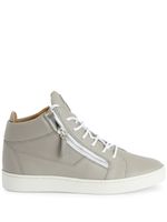 Giuseppe Zanotti baskets Frankie à plaque logo - Gris