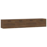 The Living Store Wandkast Bruineiken - Hangkast 100x36.5x35cm