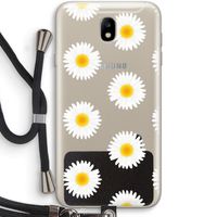Margrietjes: Samsung Galaxy J7 (2017) Transparant Hoesje met koord