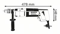 Bosch Blauw GBM 16-2 RE Boormachine | 1.050w - 0601120503 - thumbnail