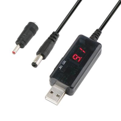 USB Boost kabel 5V stap tot 9V 12V verstelbare Voltage Converter 1A Step-up volt transformator DC Power regulator met schakelaar EU