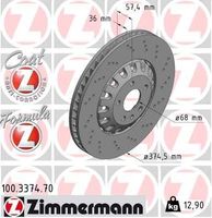 Remschijf AUDI FORMULA Z SPORT 100337470