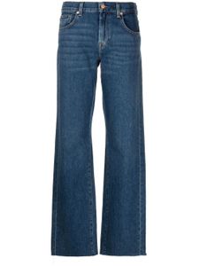 7 For All Mankind jean droit Tess à taille haute - Bleu