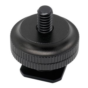 Caruba hotshoe adapter - Universal hotshoe --> 1/4" male schroefdraad (met spacer)