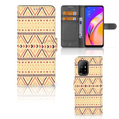 OPPO Reno5 Z | A94 5G | Telefoon Hoesje | Aztec Yellow