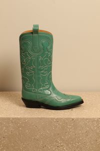 Ganni Ganni - laarzen - S1932 Western Boot - Kelly Green