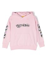 Off-White Kids hoodie en coton à imprimé graphique - Rose